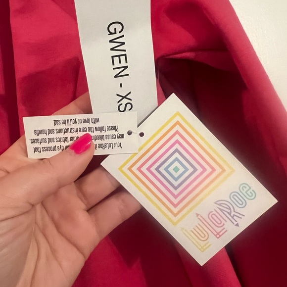Lularoe Gwen Blazer NWT Raspberry Pink XS - Picture 4 of 6